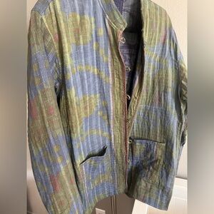 Vintage Kantha jacket Indian Asia flower of life